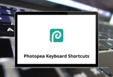 Photopea Keyboard Shortcuts