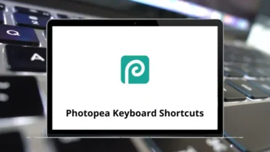 Photopea Keyboard Shortcuts