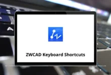 ZWCAD Keyboard Shortcuts