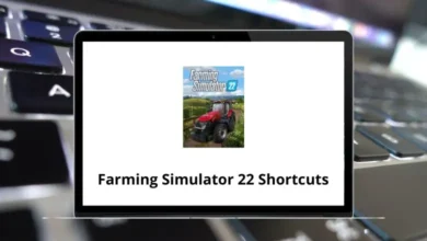 Farming Simulator 22 Keyboard Shortcuts & Controls
