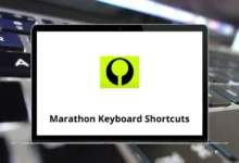 Marathon Keyboard Shortcuts & Controls