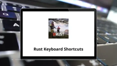 Rust Keyboard Shortcuts & Controls